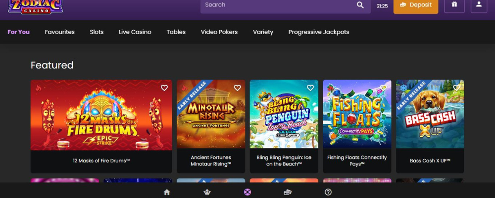 Zodiac online casino platform is accessible on both computers and mobile devices with no lag. Games load quickly, and transitions between sections are smooth
Zodiac Casino