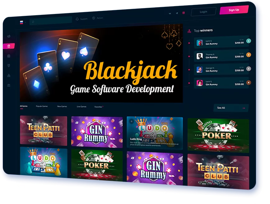 Blackjack Casino Software