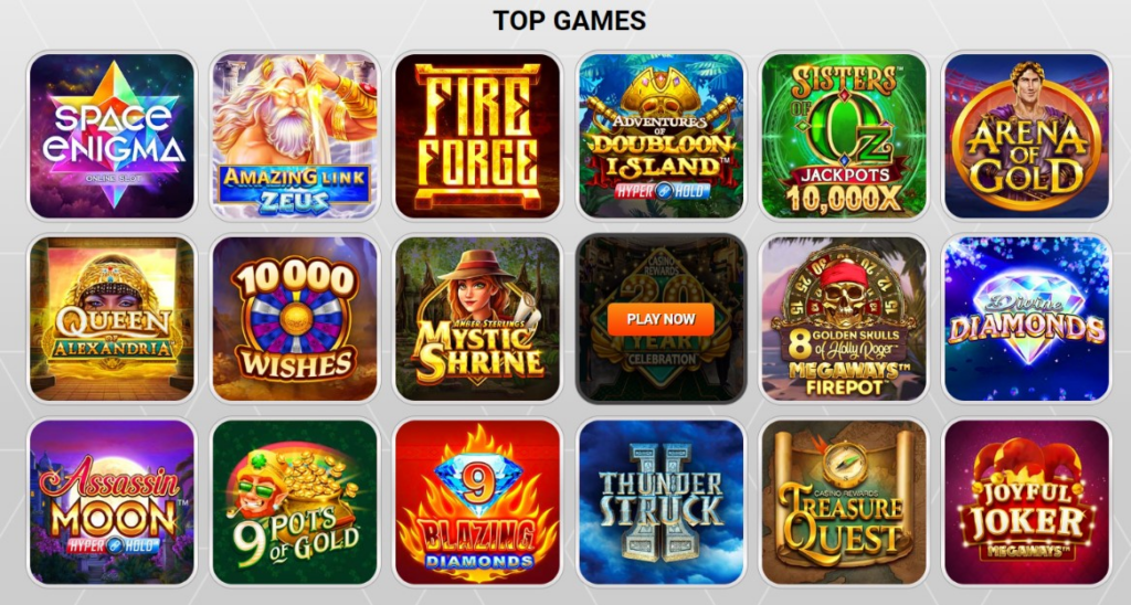 Casino Games Variety at Zodiac
slot games, table games, jackpots, live casino options, and video poker games.