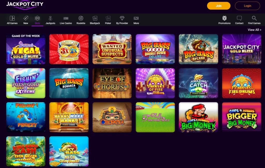 Game Choices: Classic table games, slots, immersive live casino experiences

Total Slots: 300

Leading Slot Games: Thunderstruck II, Amazing Link Apollo, Break Away Deluxe

Diversity of Games at Jackpot City Casino